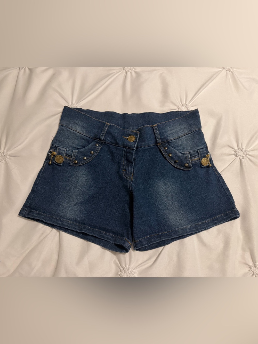 stretchy jean shorts
